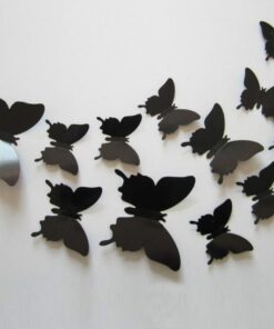 3D Vlinders Zwart