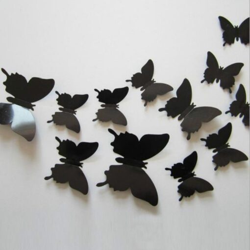 3D Vlinders Zwart