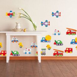 Muursticker-Voertuigen-Kinderkamer-2