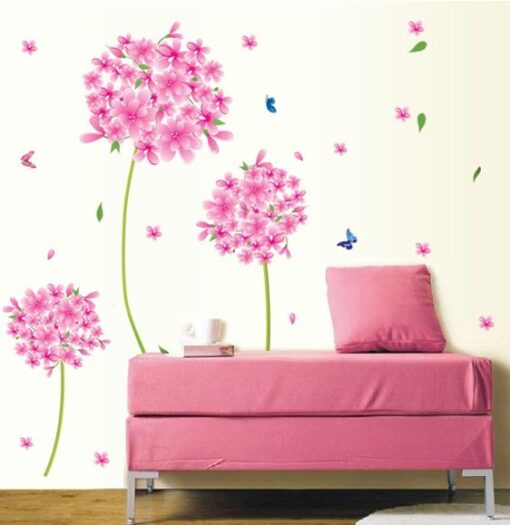 Muurstickers Roze Bloemen