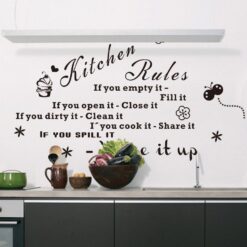 Muursticker Kitchen Rules