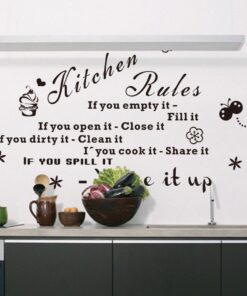 Muursticker Kitchen Rules