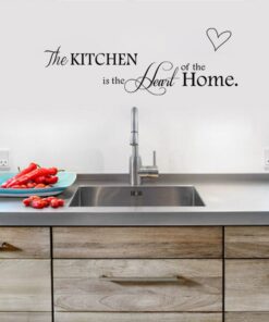 Muursticker Kitchen is the Heart of the Home