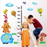 Muursticker Dieren Groeimeter