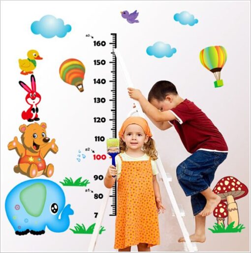 Muursticker Dieren Groeimeter