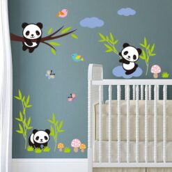 Muursticker Kleine Panda Beren