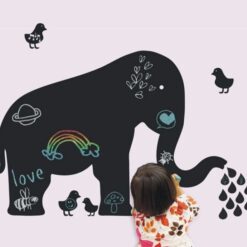 Muursticker Krijtbord Olifant