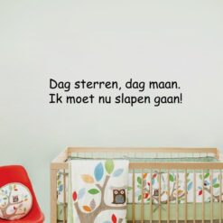 Muursticker Dag Sterren Dag Maan