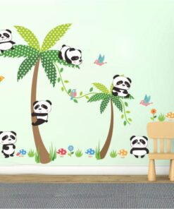 Muurstickers Babykamer Panda