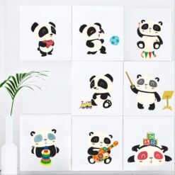 muursticker babykamer panda