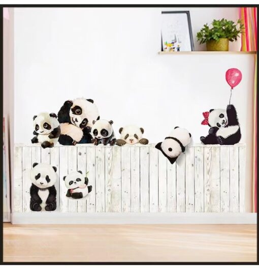 Muursticker Panda's