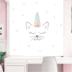 Muursticker Unicorn Kat