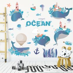 Muursticker Walvissen Magic Ocean