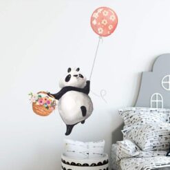 Muursticker Panda met Ballon