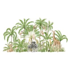 Muursticker Dieren in Jungle