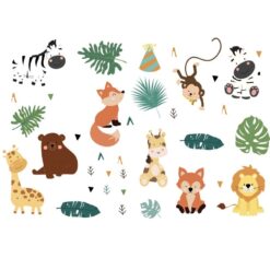 Muursticker Verschillende kleine Dieren