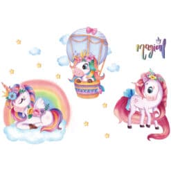 Muursticker Magical Unicorns